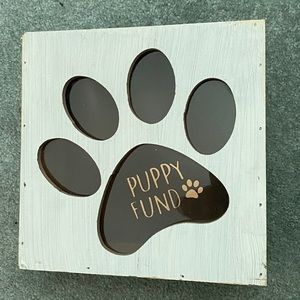 Adorable puppy fund bank